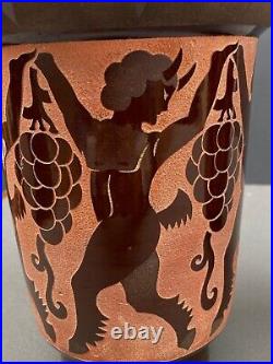 Paire De Vases En Ceramique Art Deco Par Roger Mequignon 1930 M1248