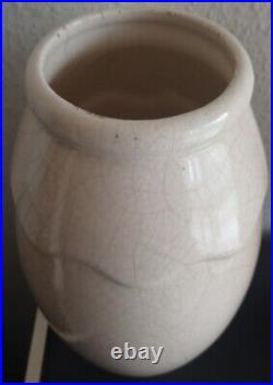 Paire Vases Céramique Émaillée Craquelée Art Déco Primavera 1920-1930 Ceramic