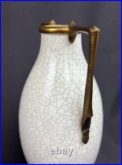 Paire d'impressionnants vases en céramique Art Déco Sèvres