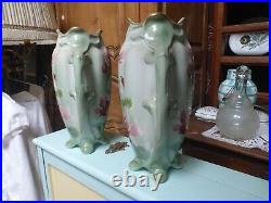 Paire de grands Vase Art Déco - Keller & Guérin Luneville haut 33.5 cm