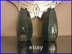 Paire de vase Art Deco signé Odyv