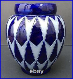 Petit Vase Boule Céramique Alsace Type Elchinger Soufflenheim Style Art Déco