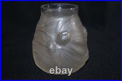 Petit vase Art déco en verre signé Etling France, Edmond Etling Hauteur 9.5 cm