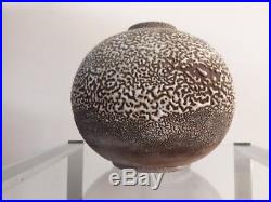 Pied de lampe vase boule en céramique 1920 Besnard Art déco
