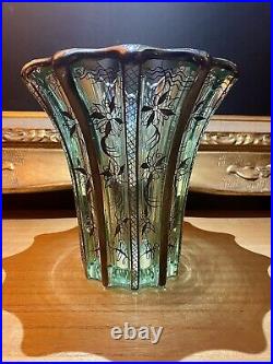 Pierre D'Avesn & Saint Graal Grand Vase en cristal c. 1930 Art Déco