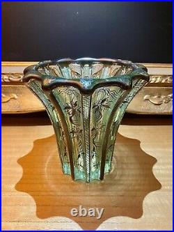 Pierre D'Avesn & Saint Graal Grand Vase en cristal c. 1930 Art Déco