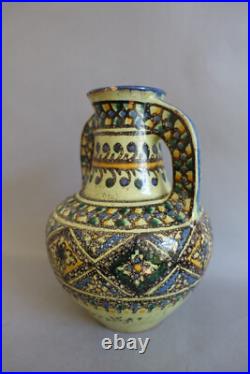 Pierre de Verclos (1886-1950) vase Art déco en céramique de Nabeul Tunisie
