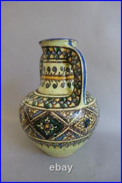 Pierre de Verclos (1886-1950) vase Art déco en céramique de Nabeul Tunisie