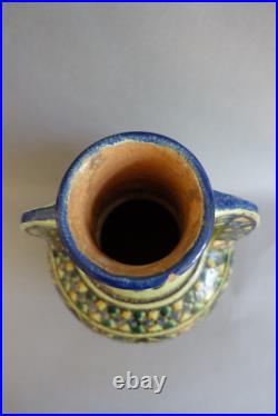 Pierre de Verclos (1886-1950) vase Art déco en céramique de Nabeul Tunisie