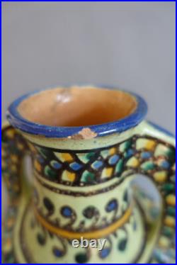 Pierre de Verclos (1886-1950) vase Art déco en céramique de Nabeul Tunisie
