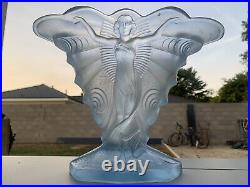 RARE Vase Art Deco Walther & Söhne Butterfly Lady Vase Vers 1930