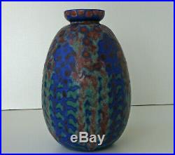 REVERNAY Vase Art Déco en Grès Emaillé Epoque vers 1920/30