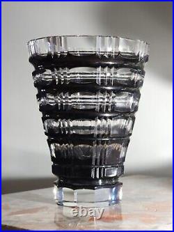 Rare Daum Vase En Cristal Doublé Art Déco 1940 Daum Daum Cristal