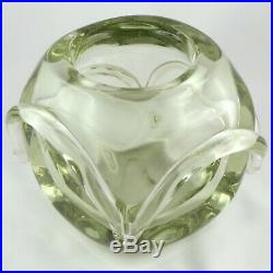 Rare VASE Cristal Pierre SCHNEIDER Art Déco crystal/verre/daum/marinot