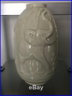 Rare Vase Art Deco Keramis Charles Catteau