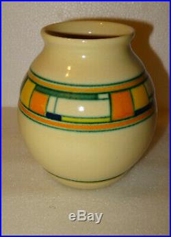 Rare Vase Art Deco Velsen Ktp Kennemer Potterij, Pays Bas, Holland, Dutch Vase
