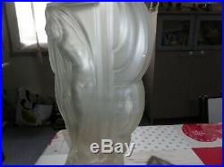 Rare Vase Etling Art Deco Femme Nue Drappee France 39