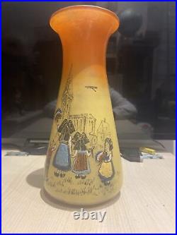 Rare Vintage Vase art Déco Signé Legras