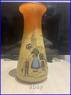 Rare Vintage Vase art Déco Signé Legras