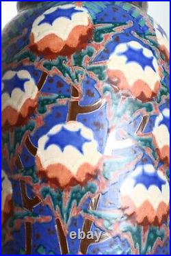 Rare et grand vase REVERNAY 142B-59 en céramique Art deco 1925