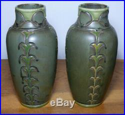 Rare paire de vases DENBAC Art Déco N°449 French Pottery