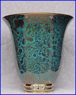 Rare pied de lampe vase céramique vintage art déco Sèvres Jean Mazeaud & Faverot