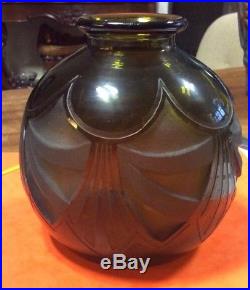 Rare vase boulle legras art deco hauteur 12.5cm