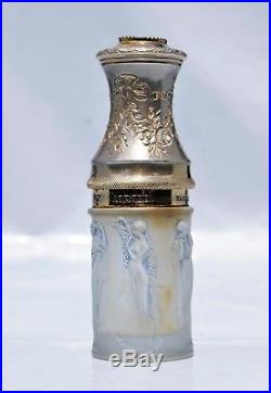 René Lalique Atomiseur Vaporisateur Figurines et Guirlandes patiné vase Art Déco