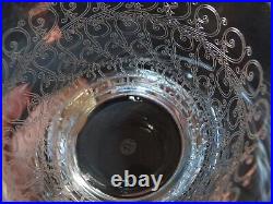 Seau à glace vase cristal Baccarat modèle rohan gouvieux art déco décor gravé