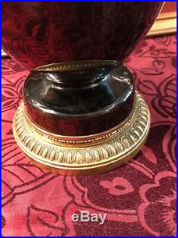 Superbe Vase Porcelaine Bronze Napoleon Iii/ Jaspe / 46 CM