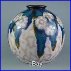 THARAUD Camille (1878-1956) Vase Art Deco en porcelain de Limoges