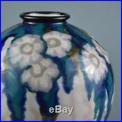 THARAUD Camille (1878-1956) Vase Art Deco en porcelain de Limoges