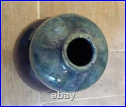 VASE ART DECO BLEU CERAMIQUE CAB Bordeaux ART EN GRES VERNISSÉ FELIX GETE