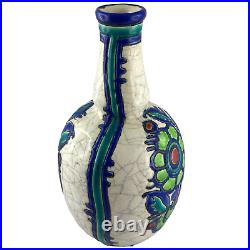 VASE Emaux CHARLES CATTEAU BOCH FRÈRES LA LOUVIÈRE Céramique Art Déco 1920/1930