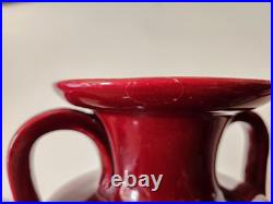VASE au POISSON Céramique Rouge, Signé CAB / Art Deco 1930 / années 30 VASE au POISSON Céramique Rouge, Signé CAB / Art Deco 1930 / années 30