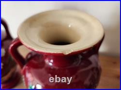 VASE au POISSON Céramique Rouge, Signé CAB / Art Deco 1930 / années 30 VASE au POISSON Céramique Rouge, Signé CAB / Art Deco 1930 / années 30