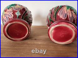 VASE au POISSON Céramique Rouge, Signé CAB / Art Deco 1930 / années 30 VASE au POISSON Céramique Rouge, Signé CAB / Art Deco 1930 / années 30