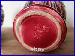VASE au POISSON Céramique Rouge, Signé CAB / Art Deco 1930 / années 30 VASE au POISSON Céramique Rouge, Signé CAB / Art Deco 1930 / années 30