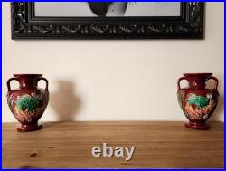 VASE au POISSON Céramique Rouge, Signé CAB / Art Deco 1930 / années 30 VASE au POISSON Céramique Rouge, Signé CAB / Art Deco 1930 / années 30