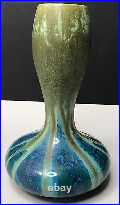 VASE grès cristallisation ART NOUVEAU PIERREFONDS vintage art déco antique µ VASE grès cristallisation ART NOUVEAU PIERREFONDS vintage art déco antique µ