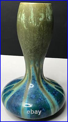 VASE grès cristallisation ART NOUVEAU PIERREFONDS vintage art déco antique µ VASE grès cristallisation ART NOUVEAU PIERREFONDS vintage art déco antique µ