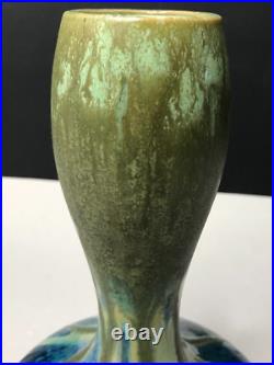 VASE grès cristallisation ART NOUVEAU PIERREFONDS vintage art déco antique µ VASE grès cristallisation ART NOUVEAU PIERREFONDS vintage art déco antique µ