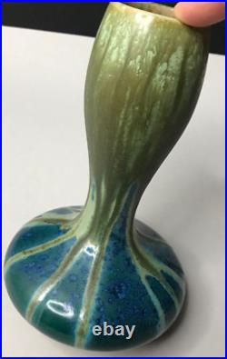 VASE grès cristallisation ART NOUVEAU PIERREFONDS vintage art déco antique µ VASE grès cristallisation ART NOUVEAU PIERREFONDS vintage art déco antique µ