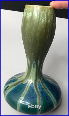 VASE grès cristallisation ART NOUVEAU PIERREFONDS vintage art déco antique µ VASE grès cristallisation ART NOUVEAU PIERREFONDS vintage art déco antique µ