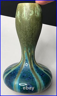 VASE grès cristallisation ART NOUVEAU PIERREFONDS vintage art déco antique µ VASE grès cristallisation ART NOUVEAU PIERREFONDS vintage art déco antique µ