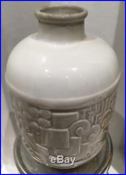 Vase 12cm Camille Tharaud & Léon JOUHAUD LIMOGES Art Deco era Lampe BERGER