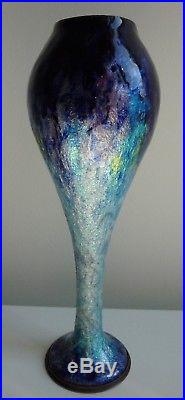 Vase 20cm emaux email cuivre FAURE MARTY LIMOGES Art Deco french enamel BONNAUD