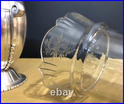 Vase ART DECO métal argenté BOUILLET BOURDELLE BB 22 cm Cristal Table Fleurs Vase ART DECO métal argenté BOUILLET BOURDELLE BB 22 cm Cristal Table Fleurs