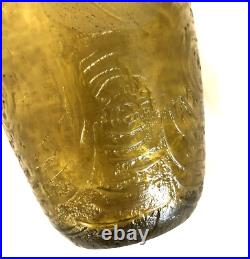Vase ART DECO verre gravé à l'acide signé MONTJOYE SD 21 cm SAINT DENIS cristal