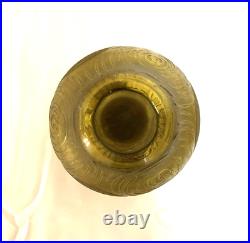 Vase ART DECO verre gravé à l'acide signé MONTJOYE SD 21 cm SAINT DENIS cristal